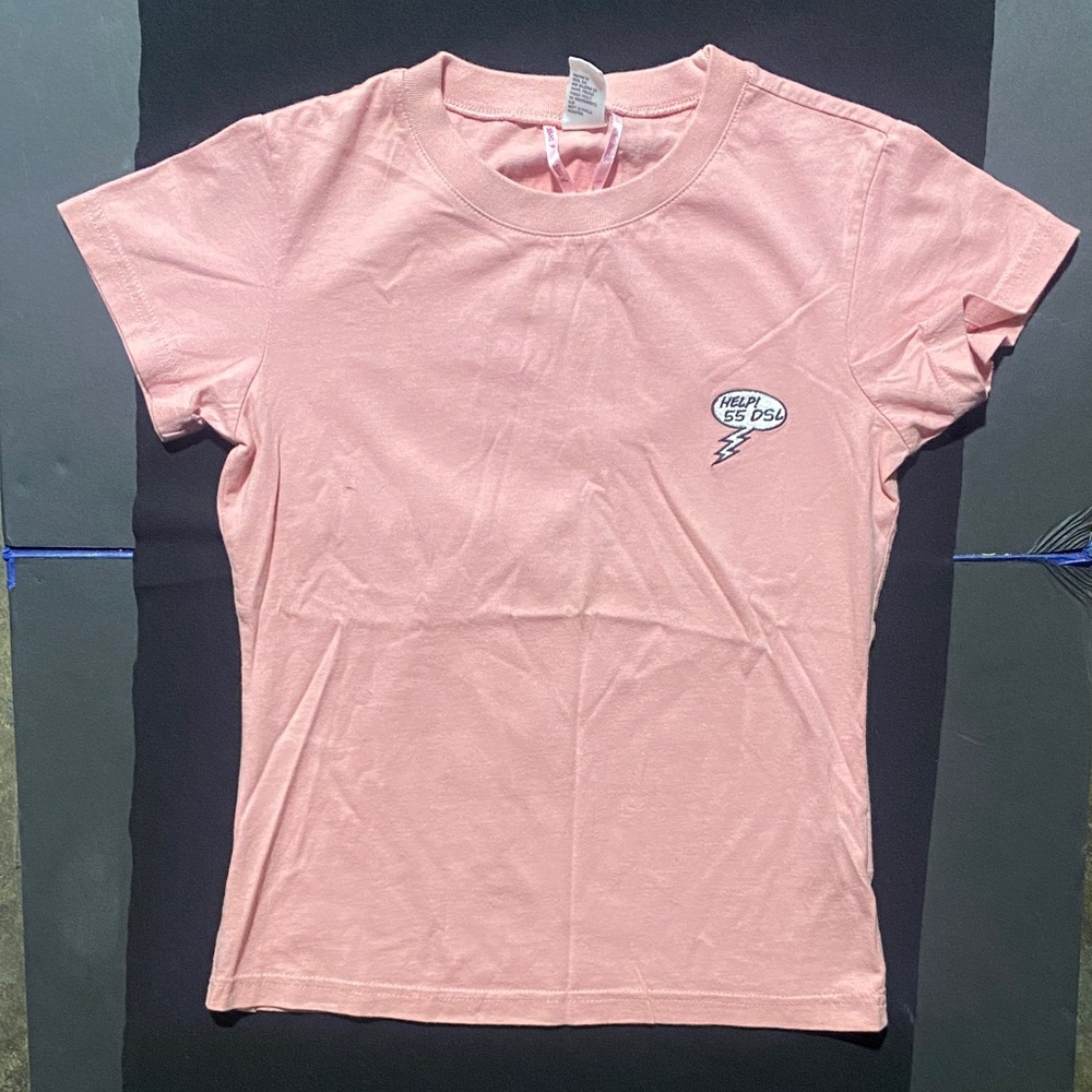 Diesel Light Pink Graphic Short Sleeve Tee